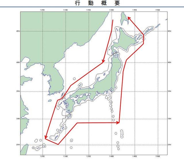俄军2架图142反潜机绕飞日本一周 日战机拦截
