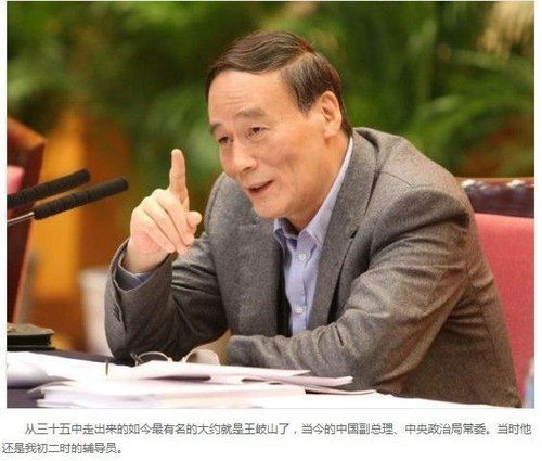 初中辅导员是王岐山